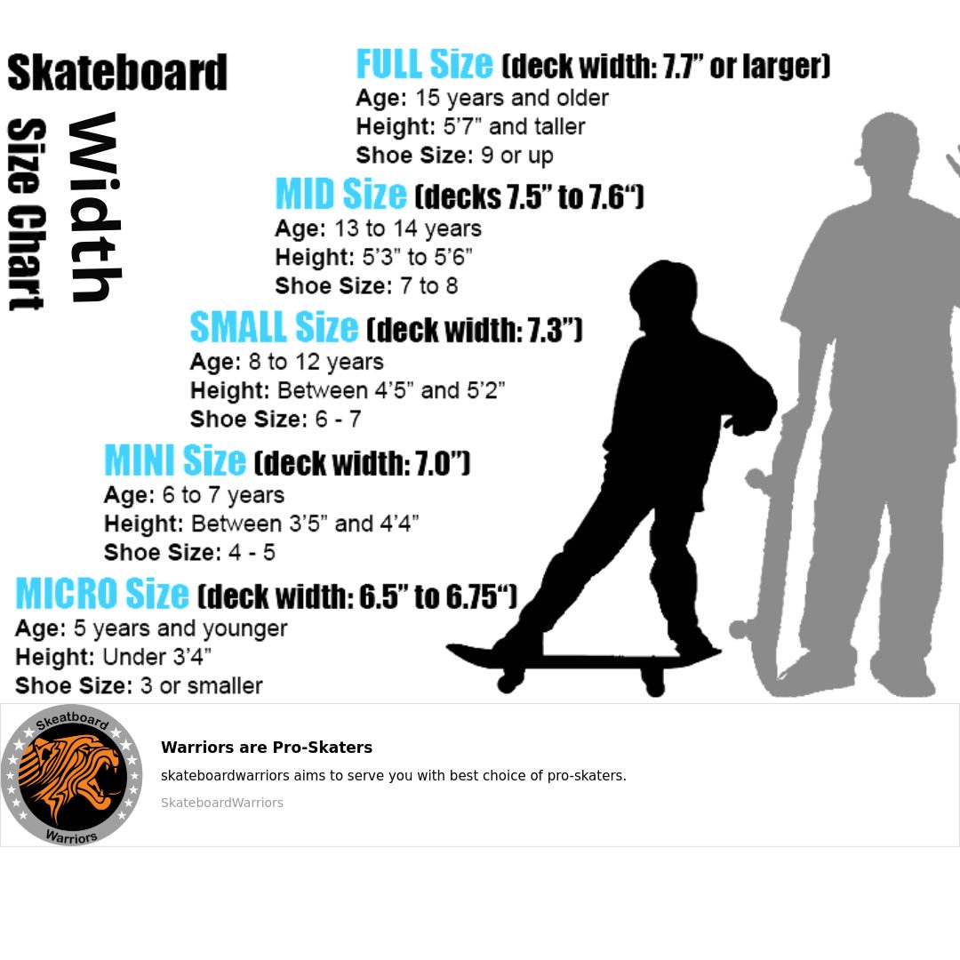 How To Size A Skateboard In 2022 | Buying Guide & Size Chart